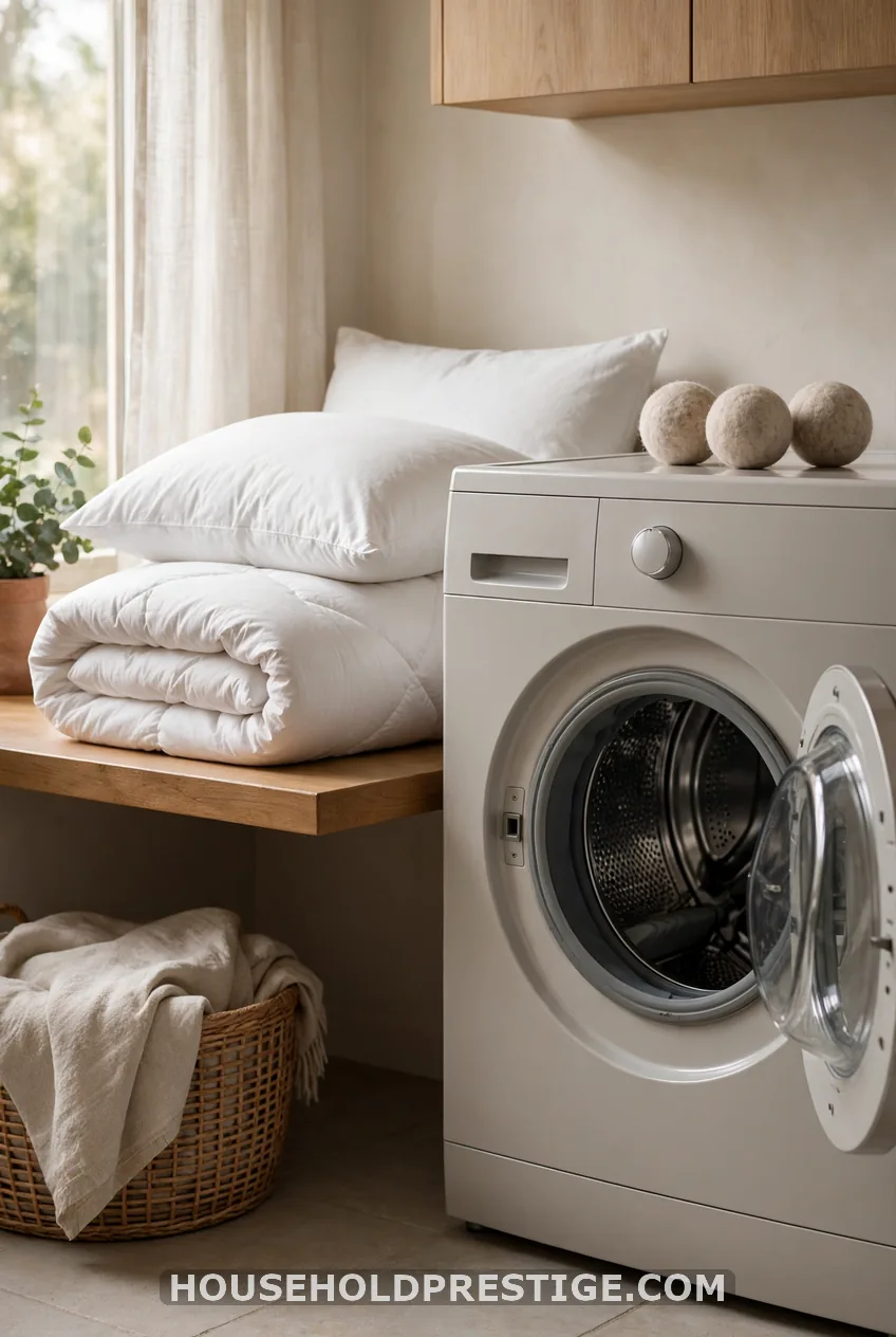 Wash the Pillows, Blankets and Duvet (10 minutes of hands-on time)
