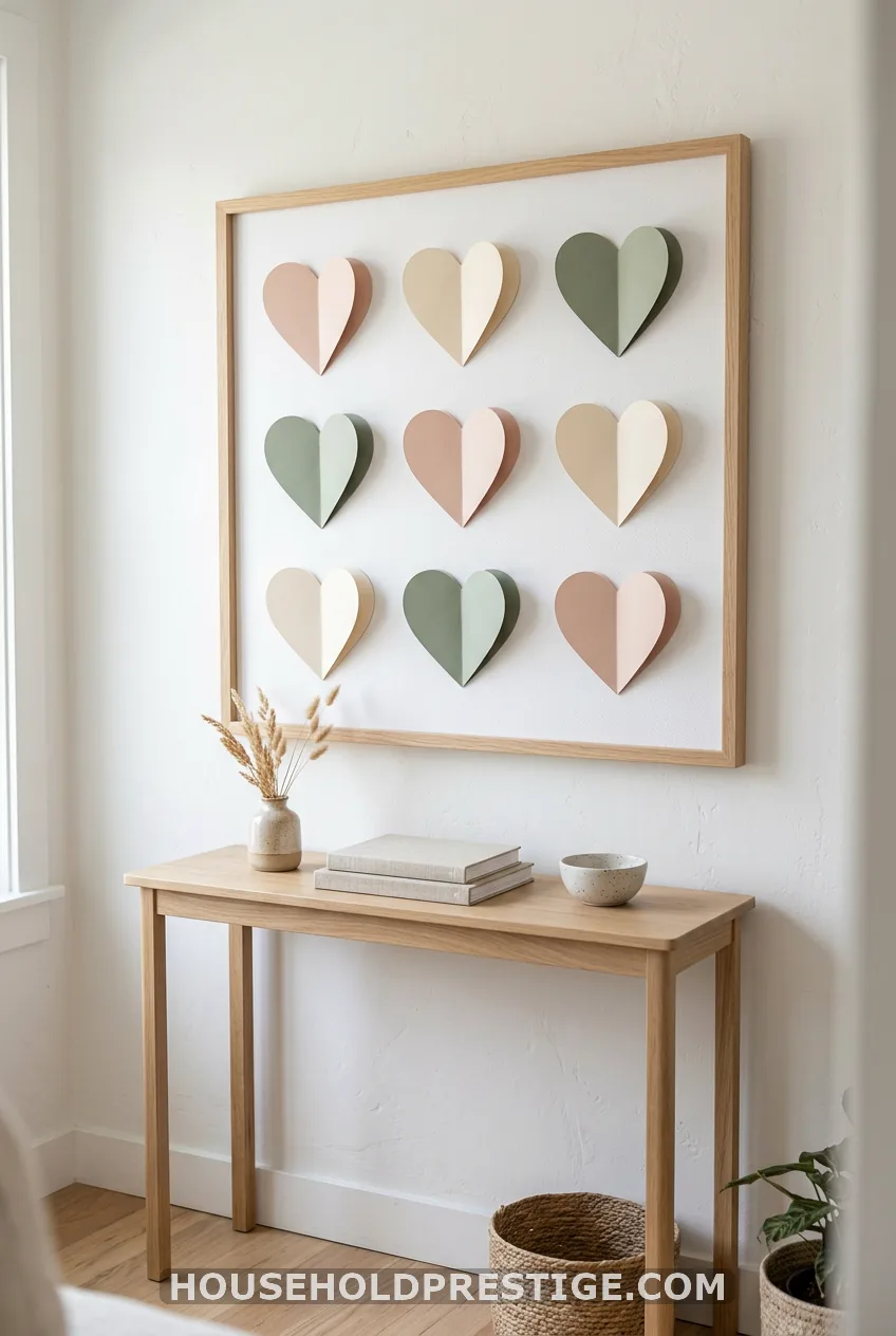 Fold-and-Cut Paper Hearts in a Grid (10 minutes)