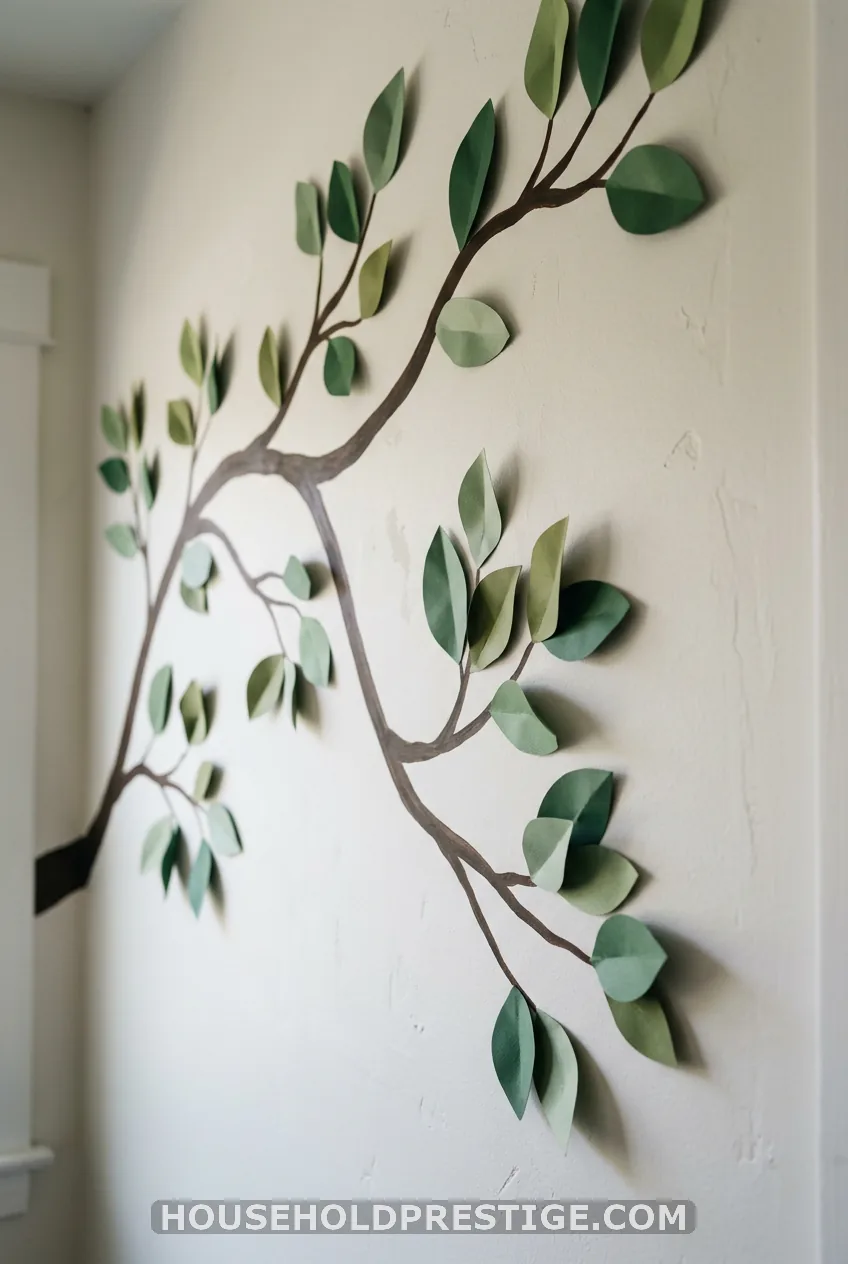 DIY Paper Leaf Wall Art (20 minutes)