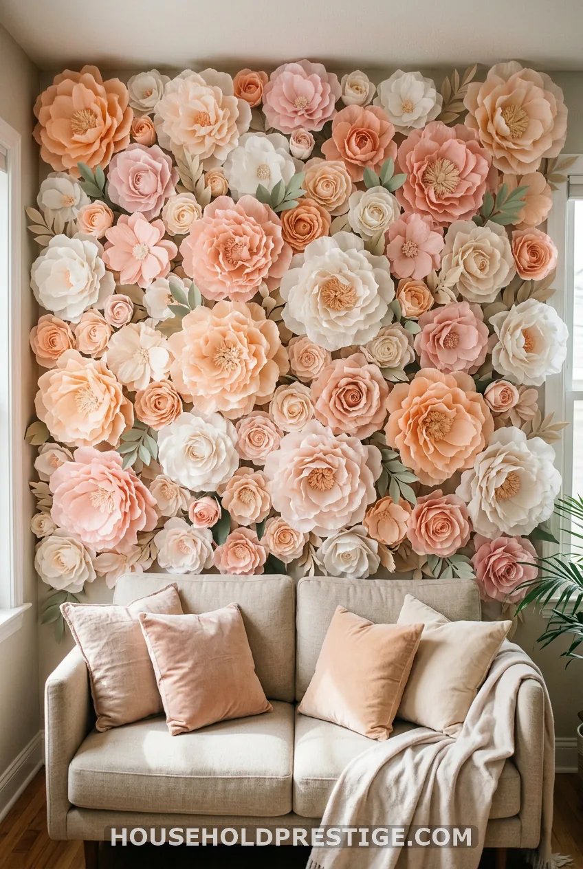 Crepe Paper Flower Wall (30 minutes)