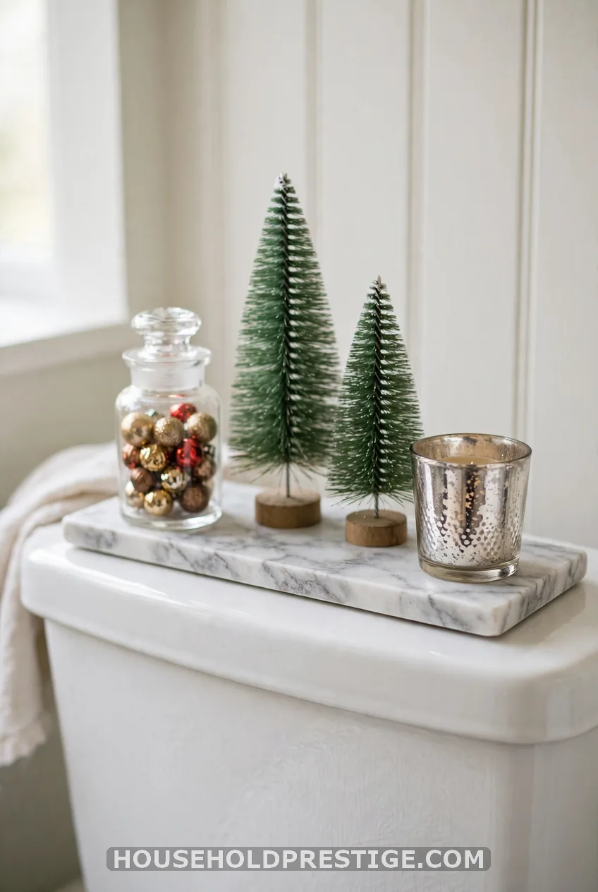 Style the Toilet Tank Like a Shelf