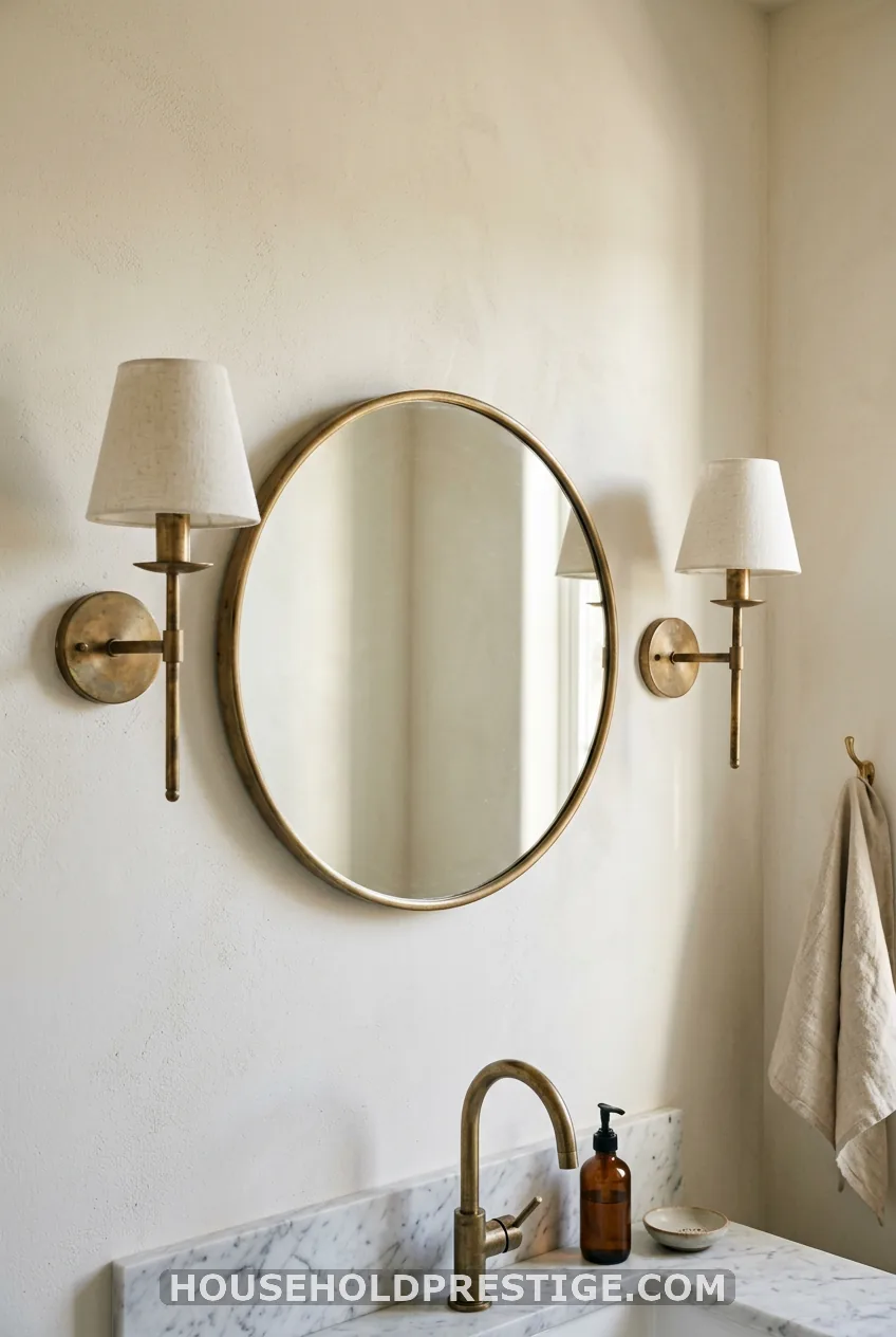 Flank the Mirror With Sconces