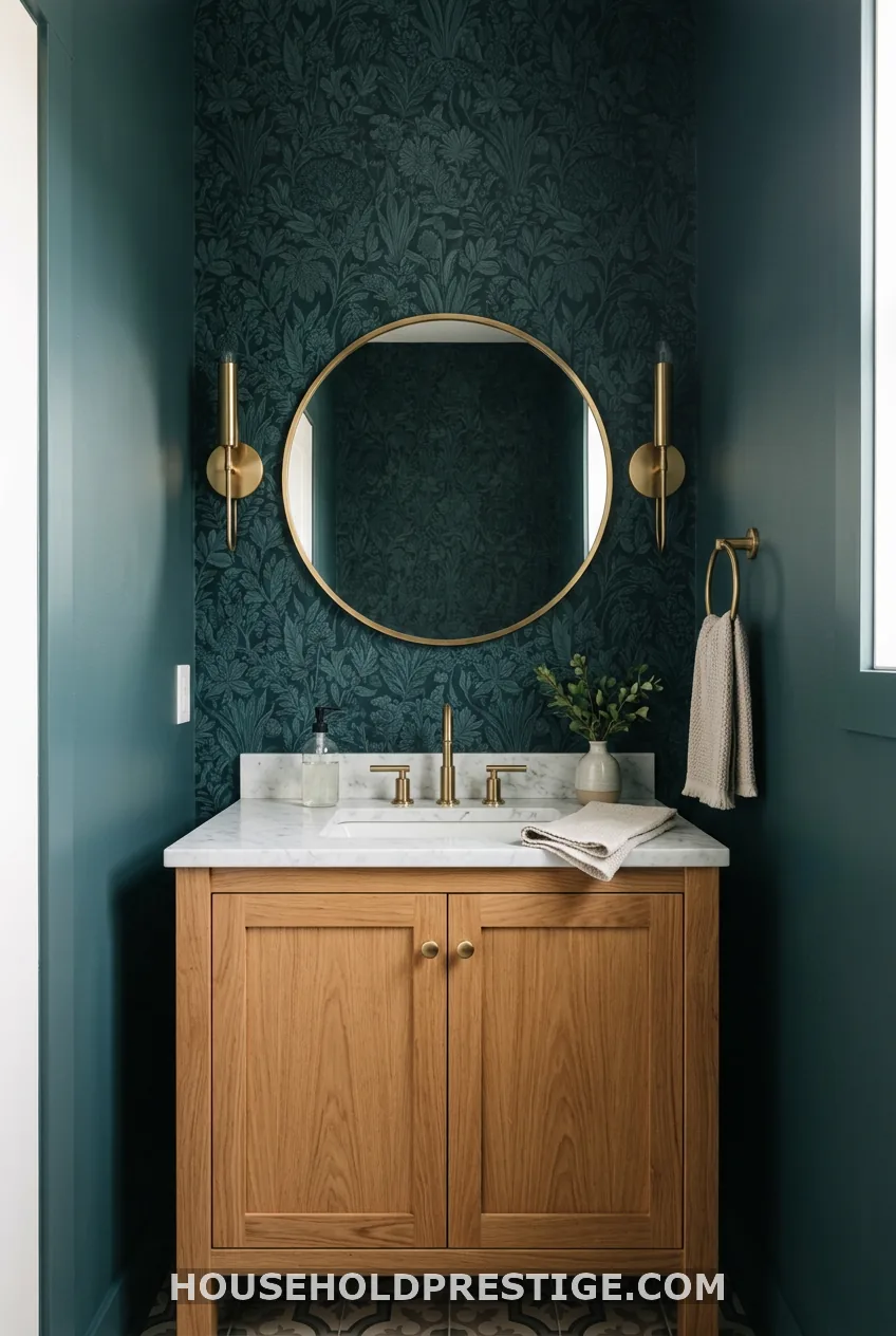 Accent Wall Behind the Vanity
