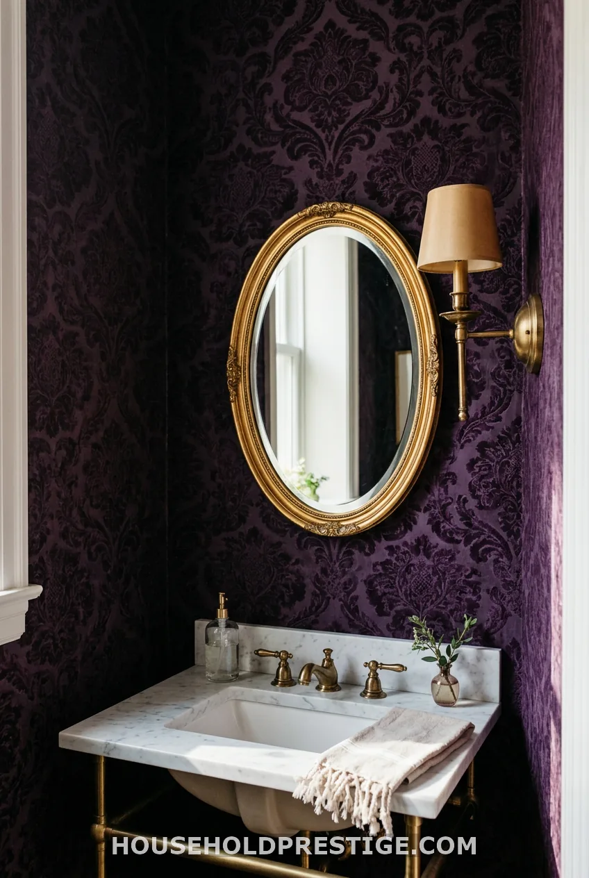 Jewel-Tone Damask or Medallion