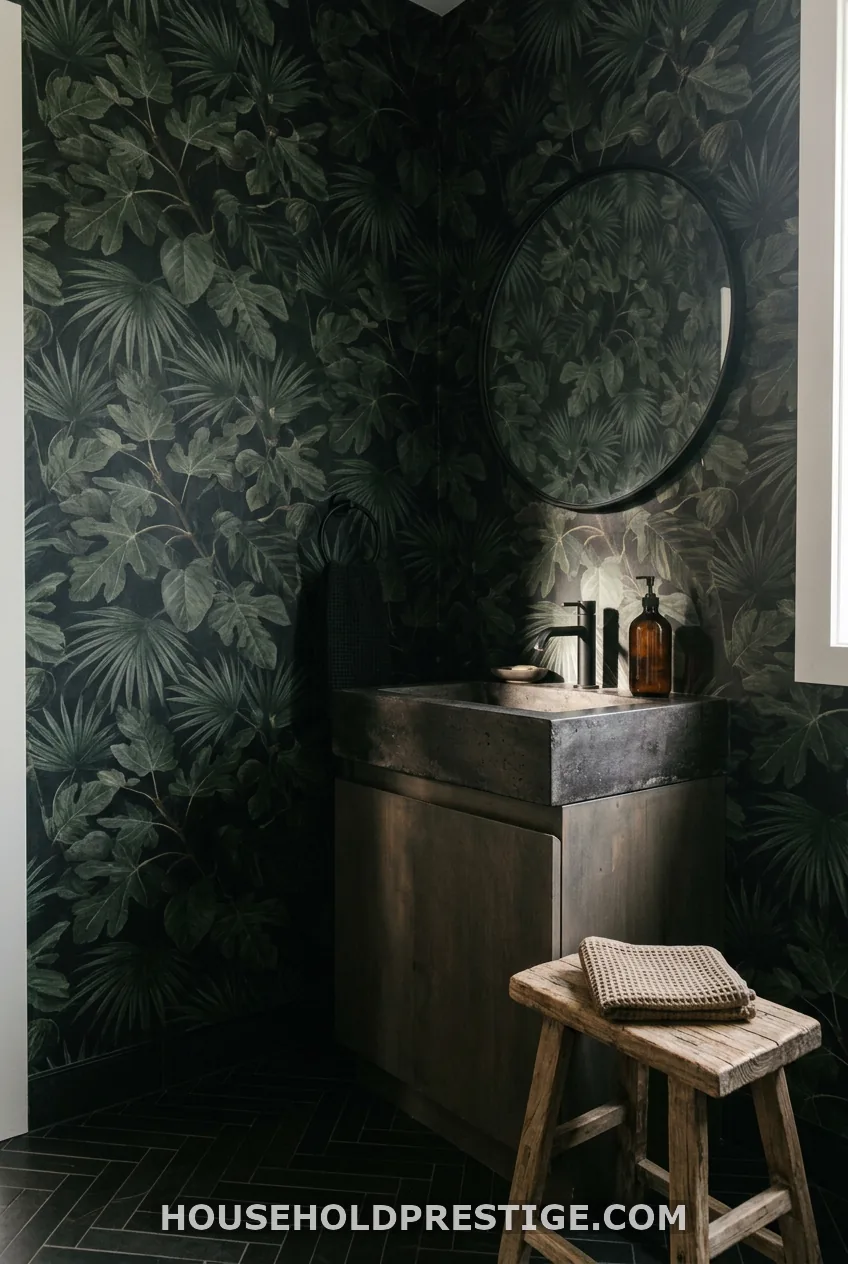 Dark Tropical or Fig-Leaf Print