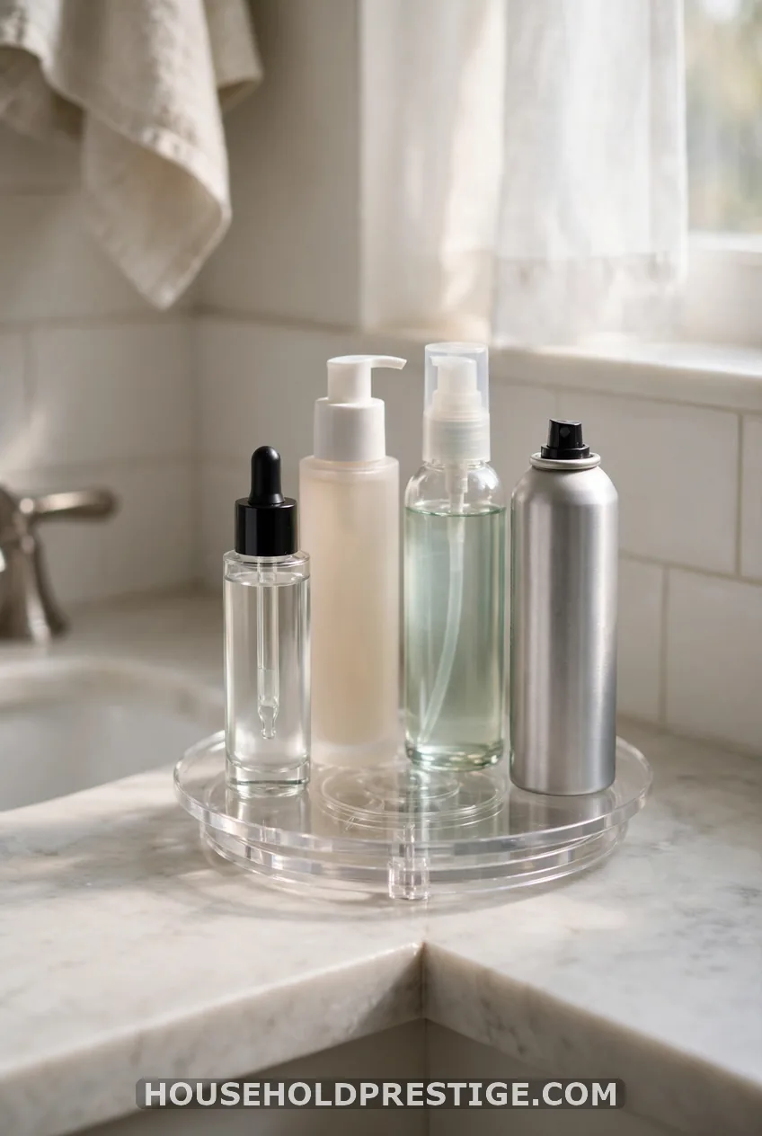 A Lazy Susan Turntable for the Bottle Forest