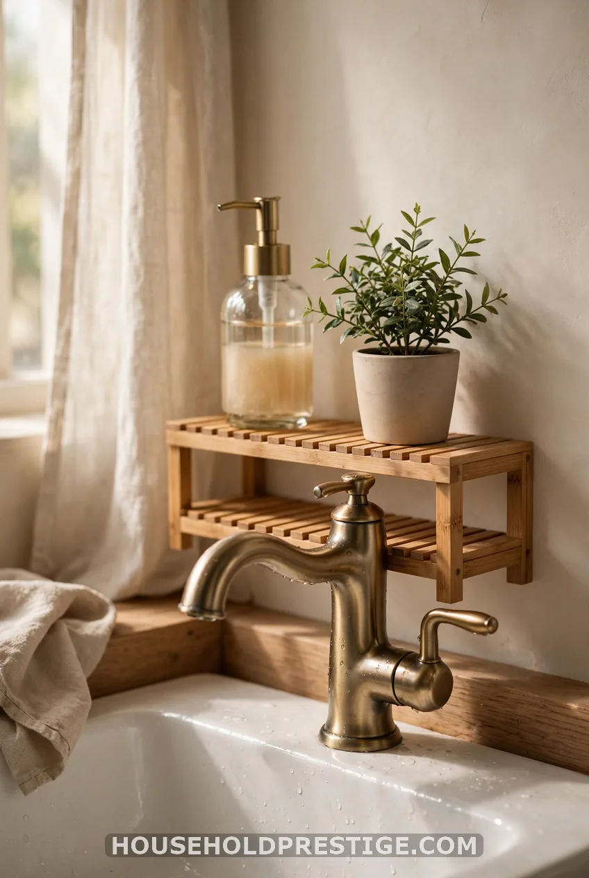 A Slim Riser Behind the Faucet