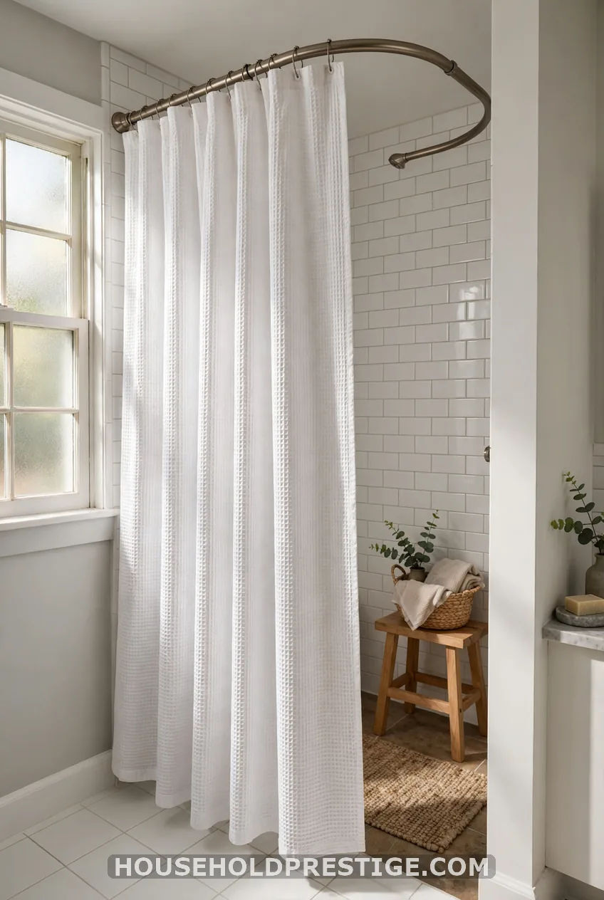 Replace the Shower Curtain and Rod ($25-$80)