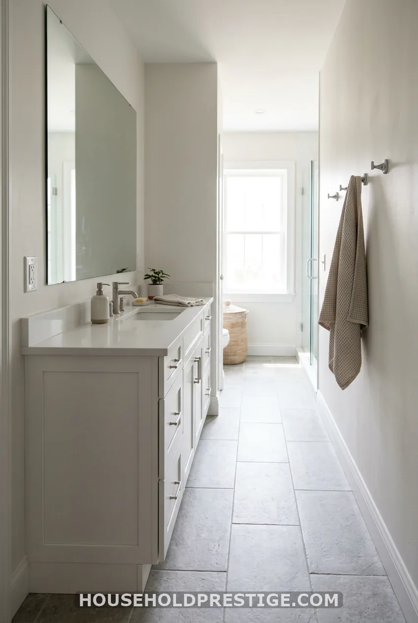 An 18-Inch-Deep Narrow Vanity for Galley Bathrooms