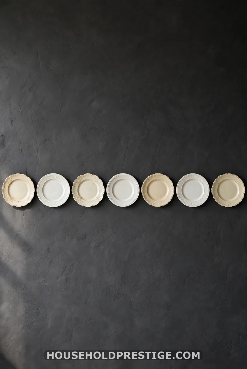 Modern Minimal Vintage Plate Wall