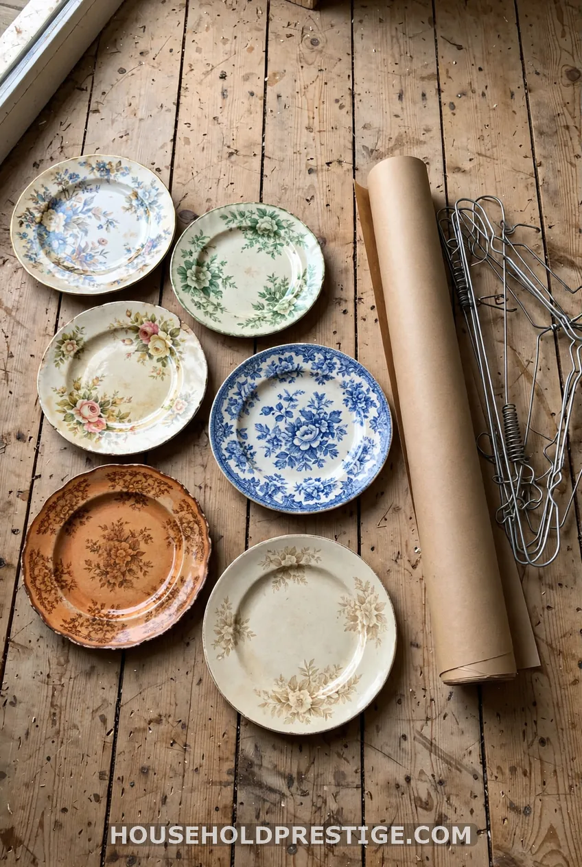 Affordable Thrifted Plate Wall Under $30