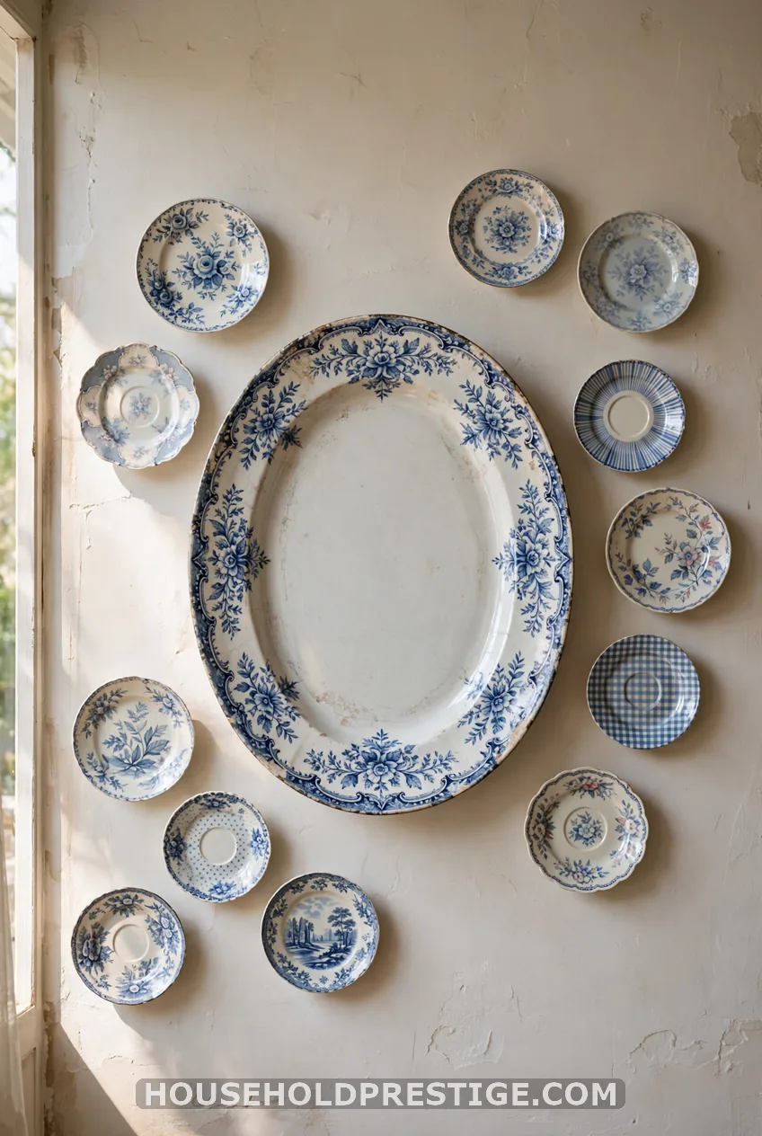 Mixed-Size Platter Anchor Wall